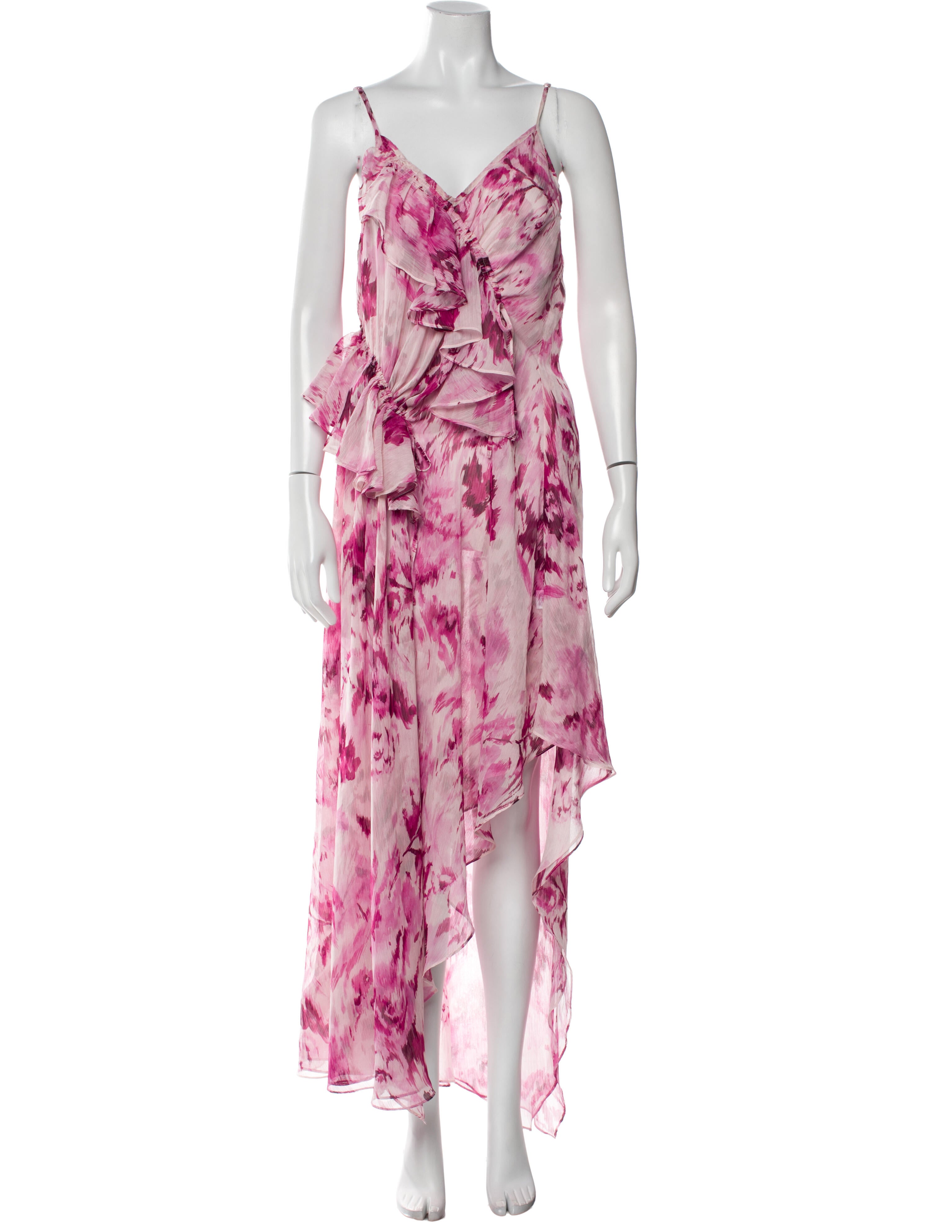 MISA Los Angeles Floral Print Long Dress