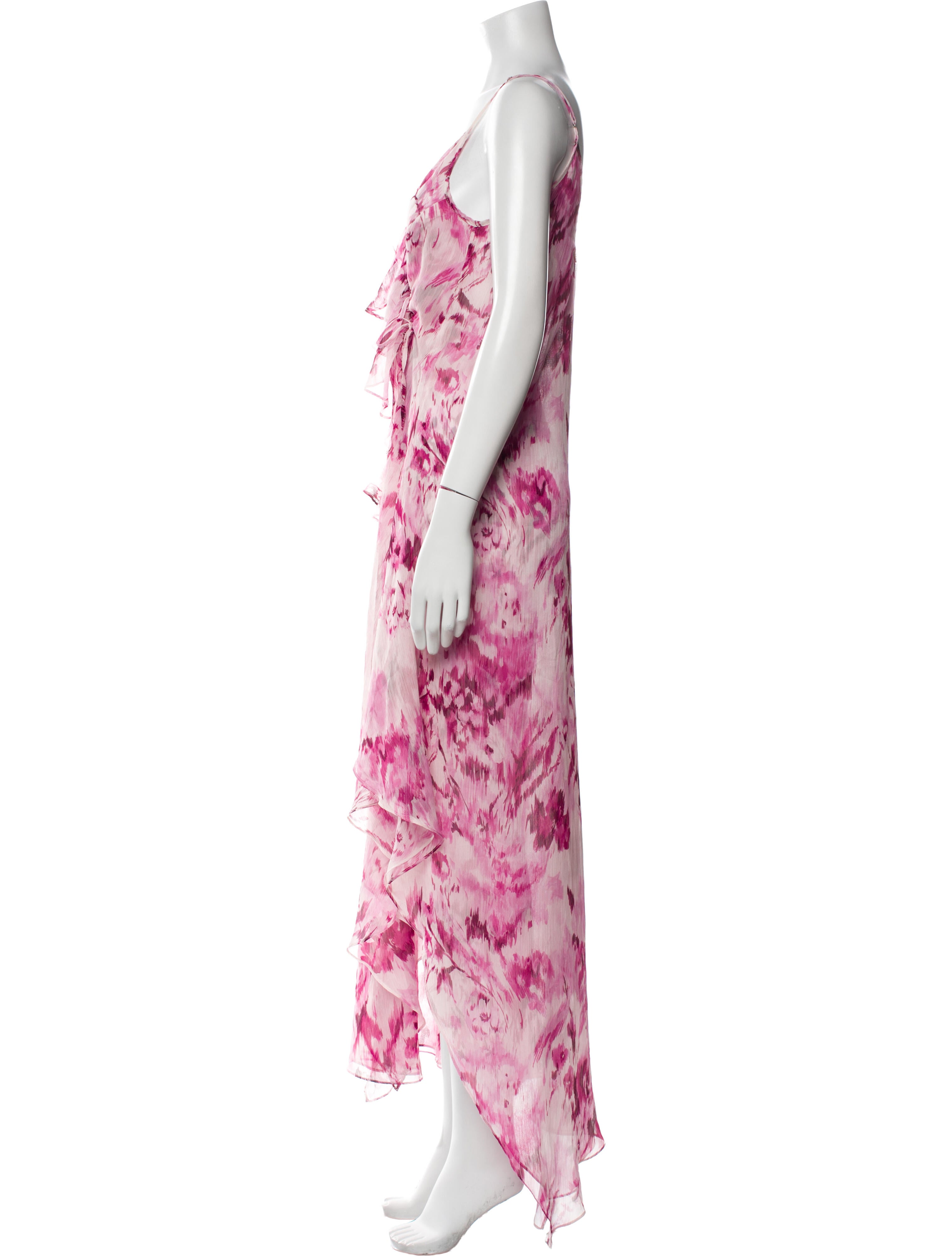 MISA Los Angeles Floral Print Long Dress