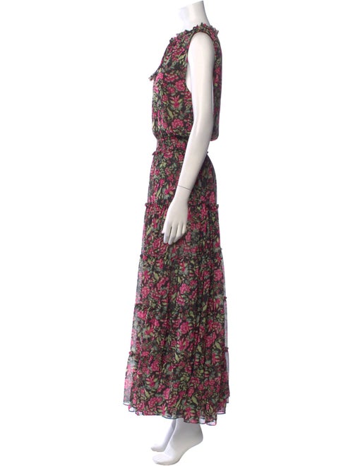 MISA Los Angeles Floral Print Long Dress