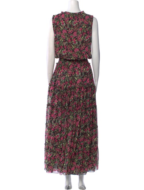 MISA Los Angeles Floral Print Long Dress