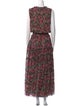 MISA Los Angeles Floral Print Long Dress