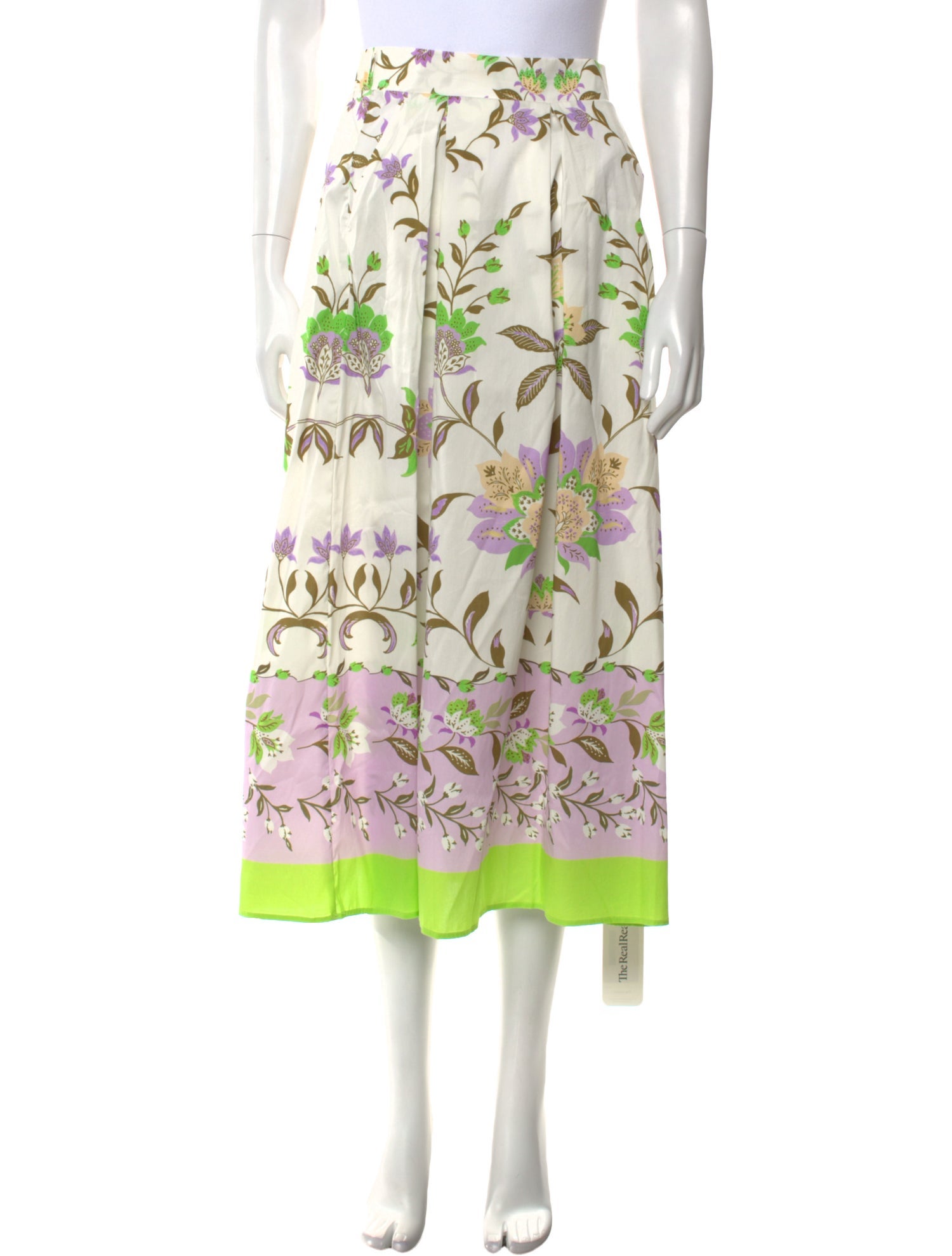 MISA Los Angeles Floral Print Midi Length Skirt w/ Tags