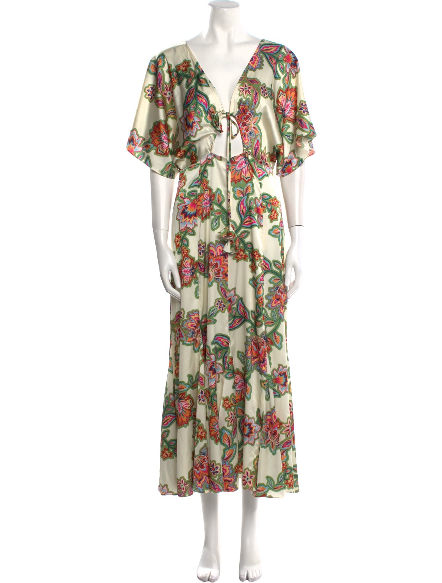 MISA Los Angeles Floral Print Long Dress
