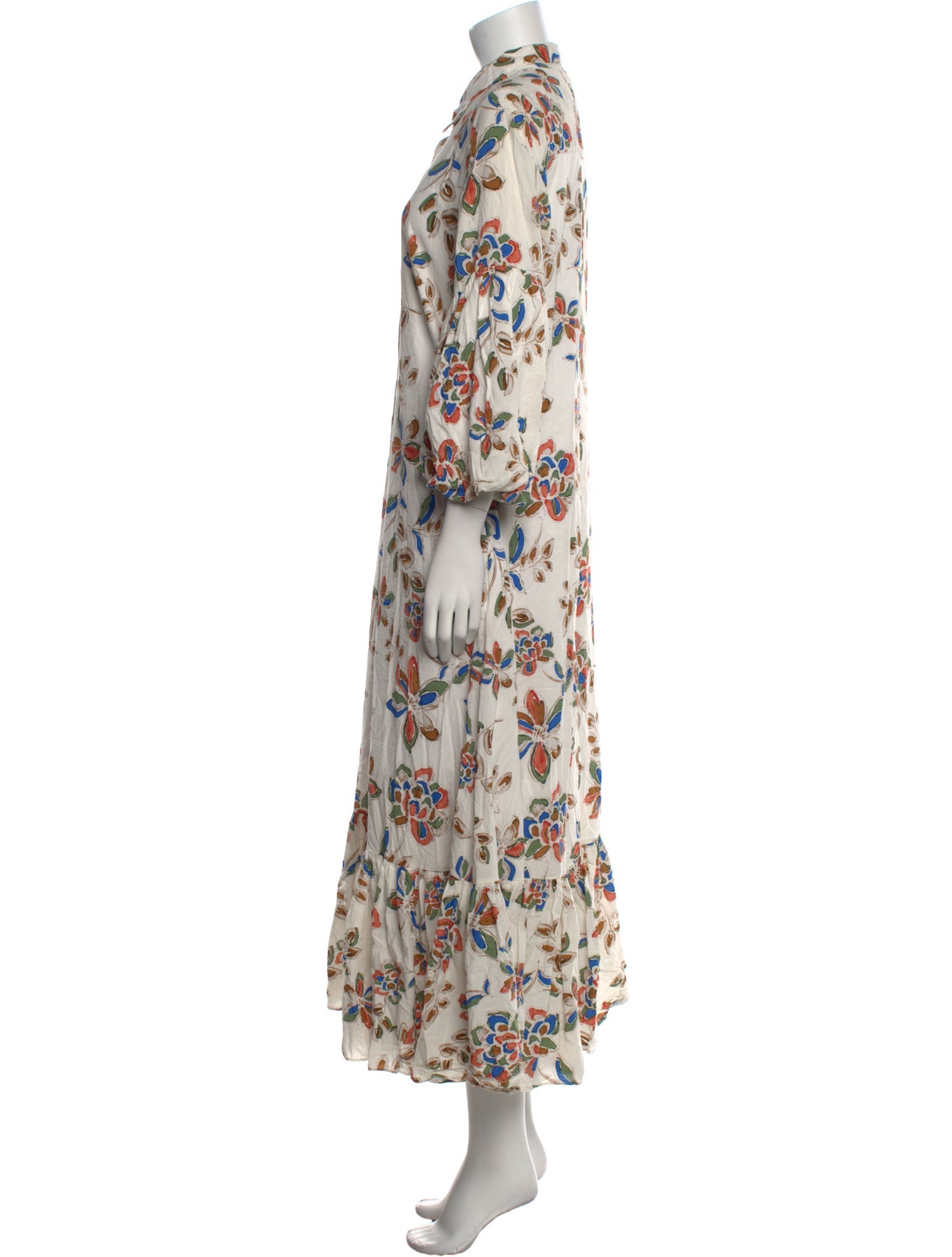 MISA Los Angeles Floral Print Midi Length Dress