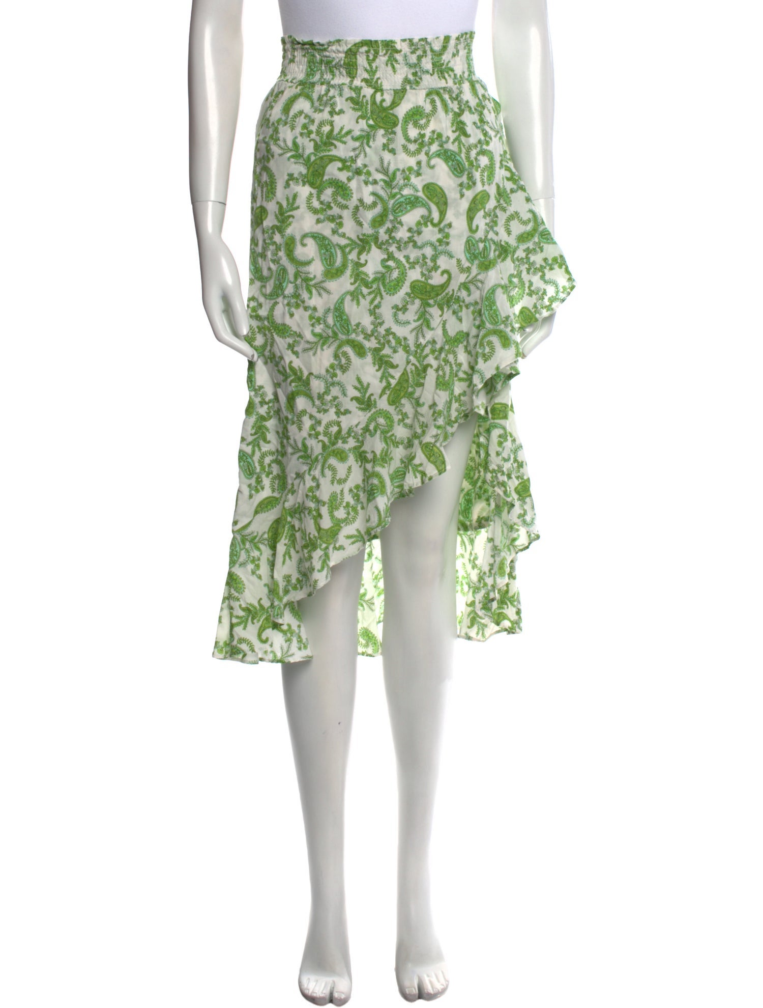 MISA Los Angeles Paisley Print Knee-Length Skirt