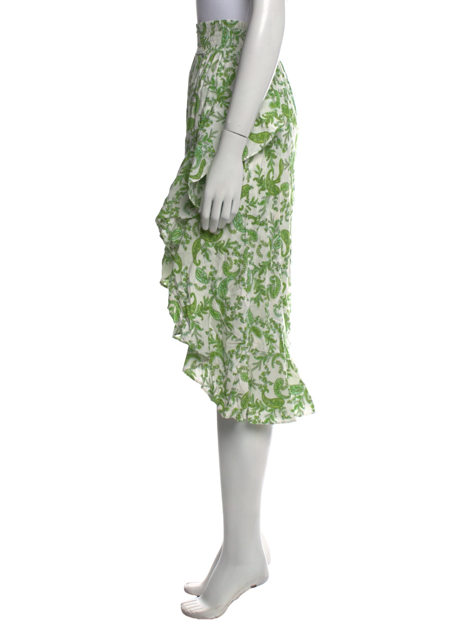 MISA Los Angeles Paisley Print Knee-Length Skirt