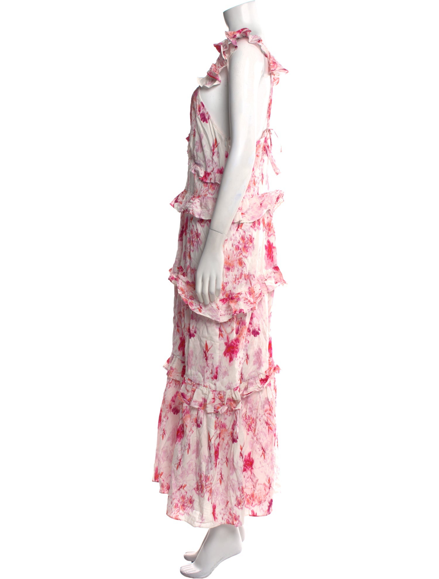MISA Los Angeles Floral Print Long Dress w/ Tags