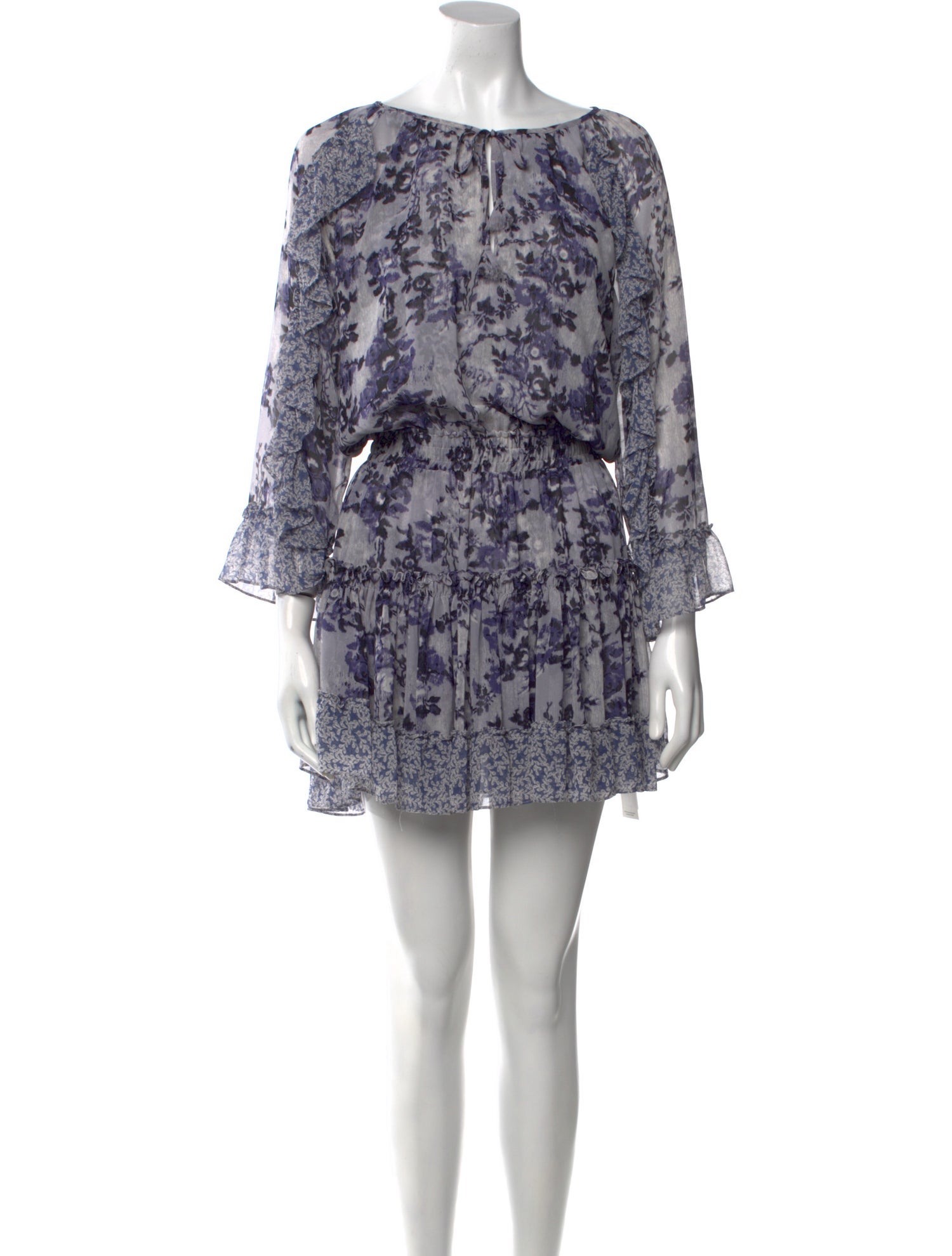 MISA Los Angeles Floral Print Mini Dress