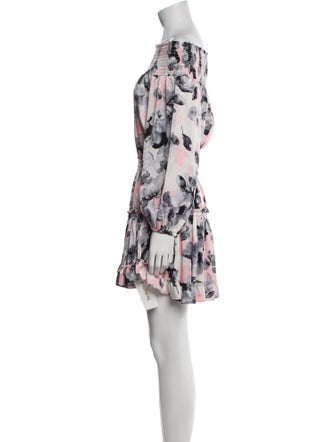 MISA Los Angeles Floral Print Mini Dress