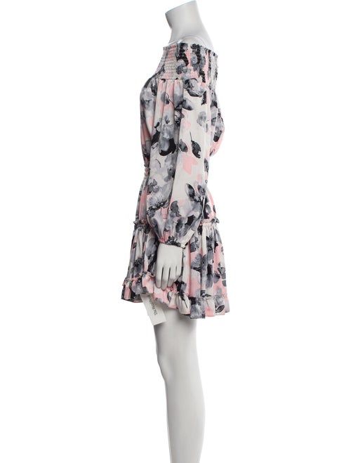 MISA Los Angeles Floral Print Mini Dress