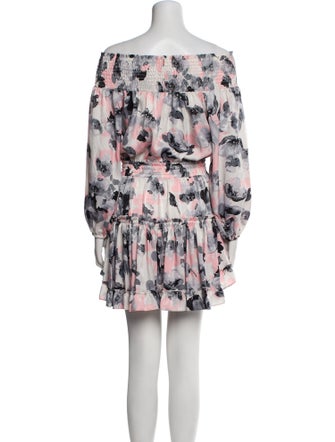 MISA Los Angeles Floral Print Mini Dress