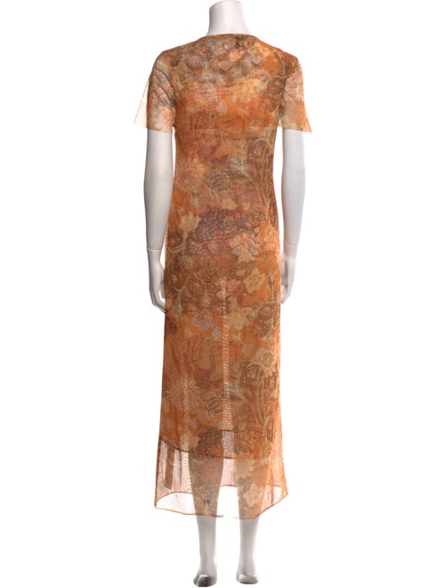 MISA Los Angeles Floral Print Long Dress