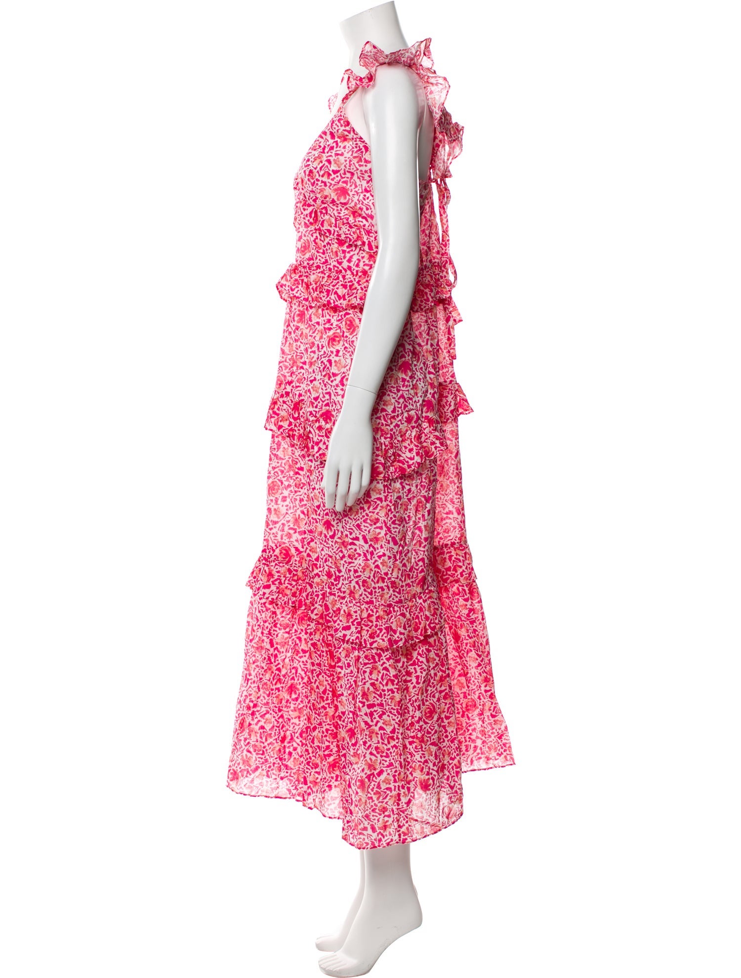 MISA Los Angeles Floral Print Long Dress