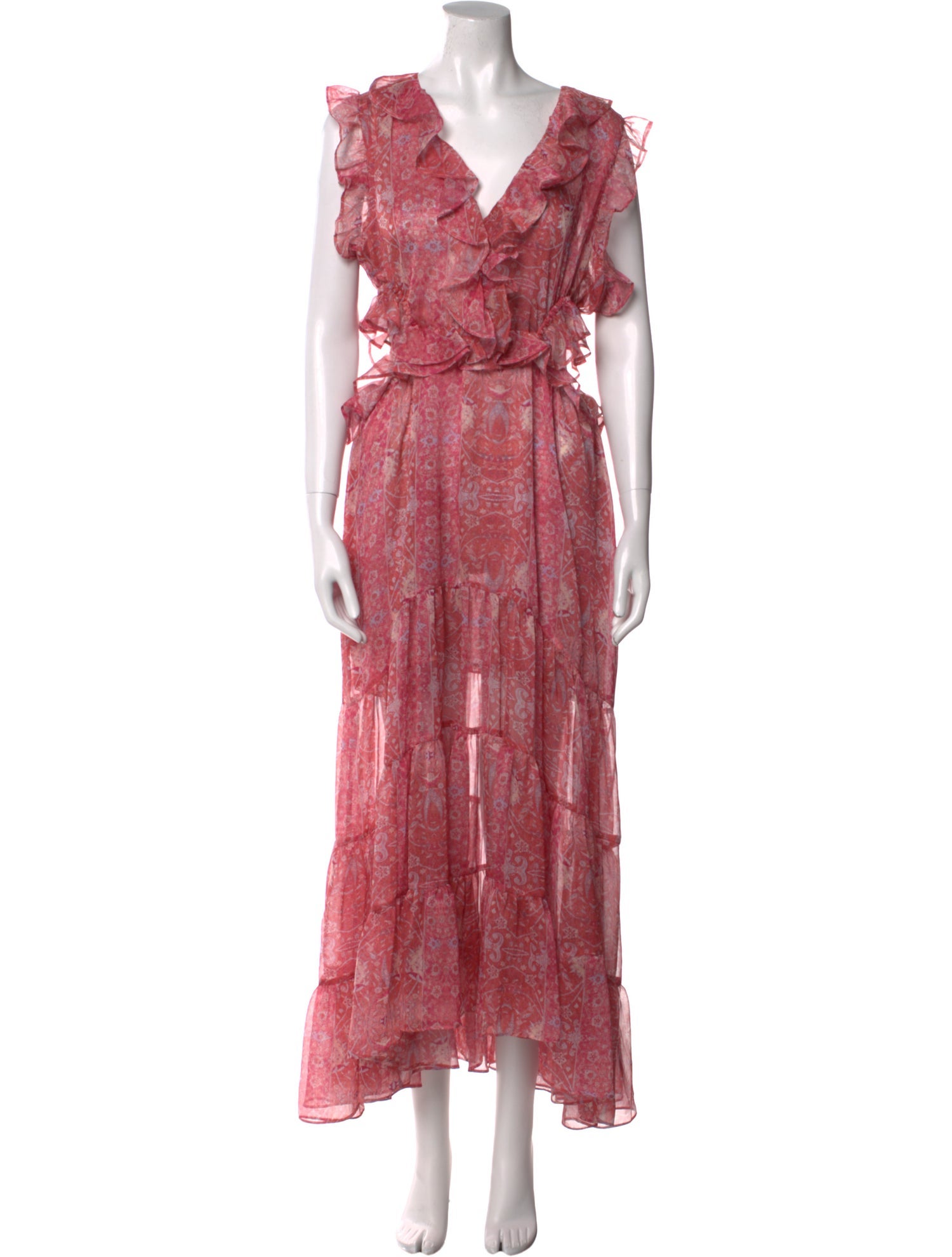 MISA Los Angeles Floral Print Long Dress w/ Tags