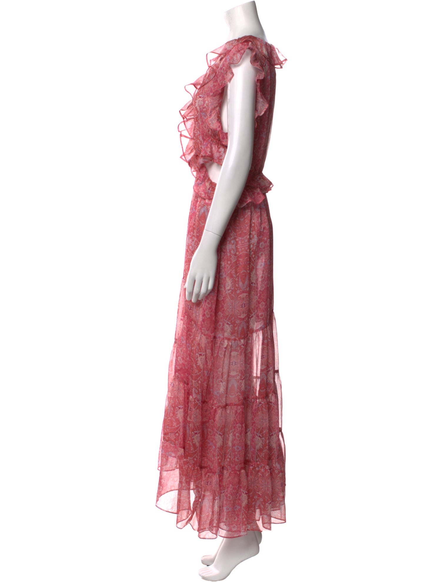 MISA Los Angeles Floral Print Long Dress w/ Tags