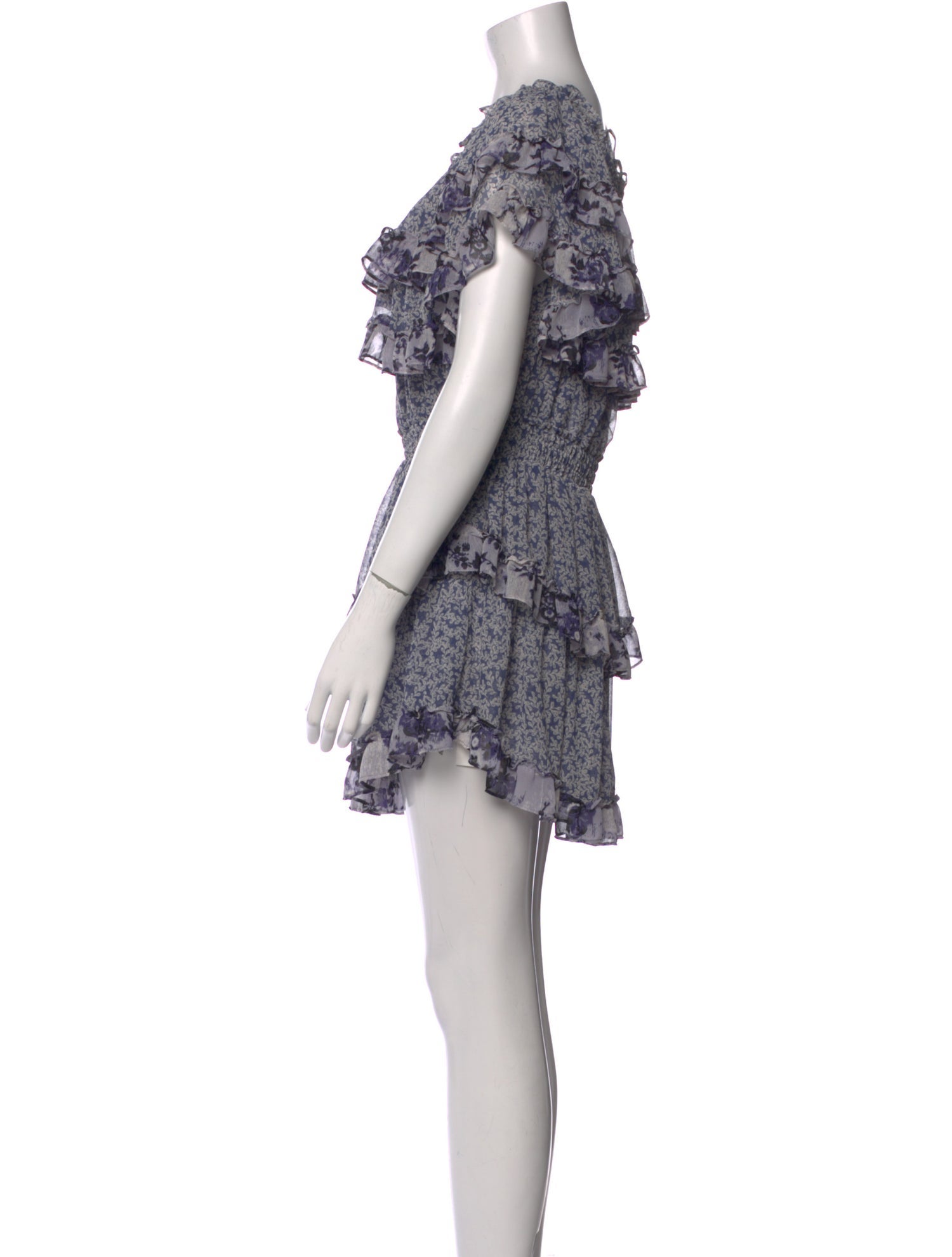 MISA Los Angeles Floral Print Mini Dress