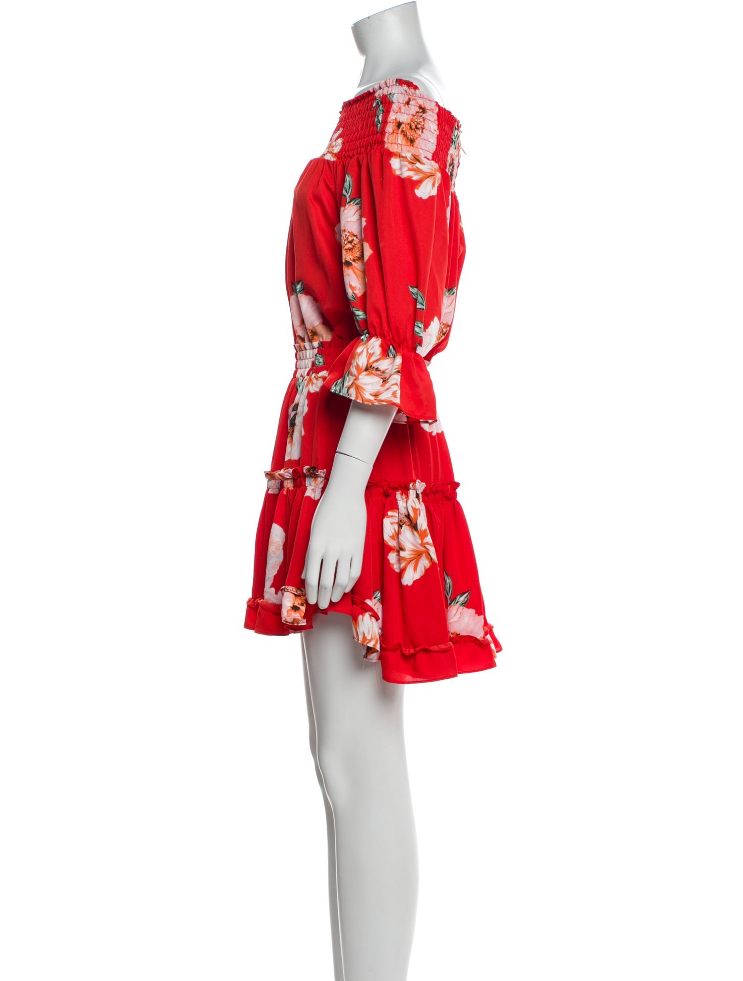 MISA Los Angeles Floral Print Mini Dress