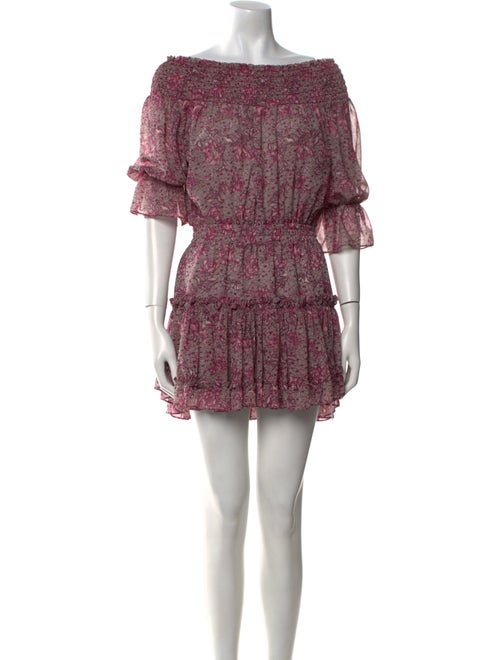 MISA Los Angeles Printed Mini Dress