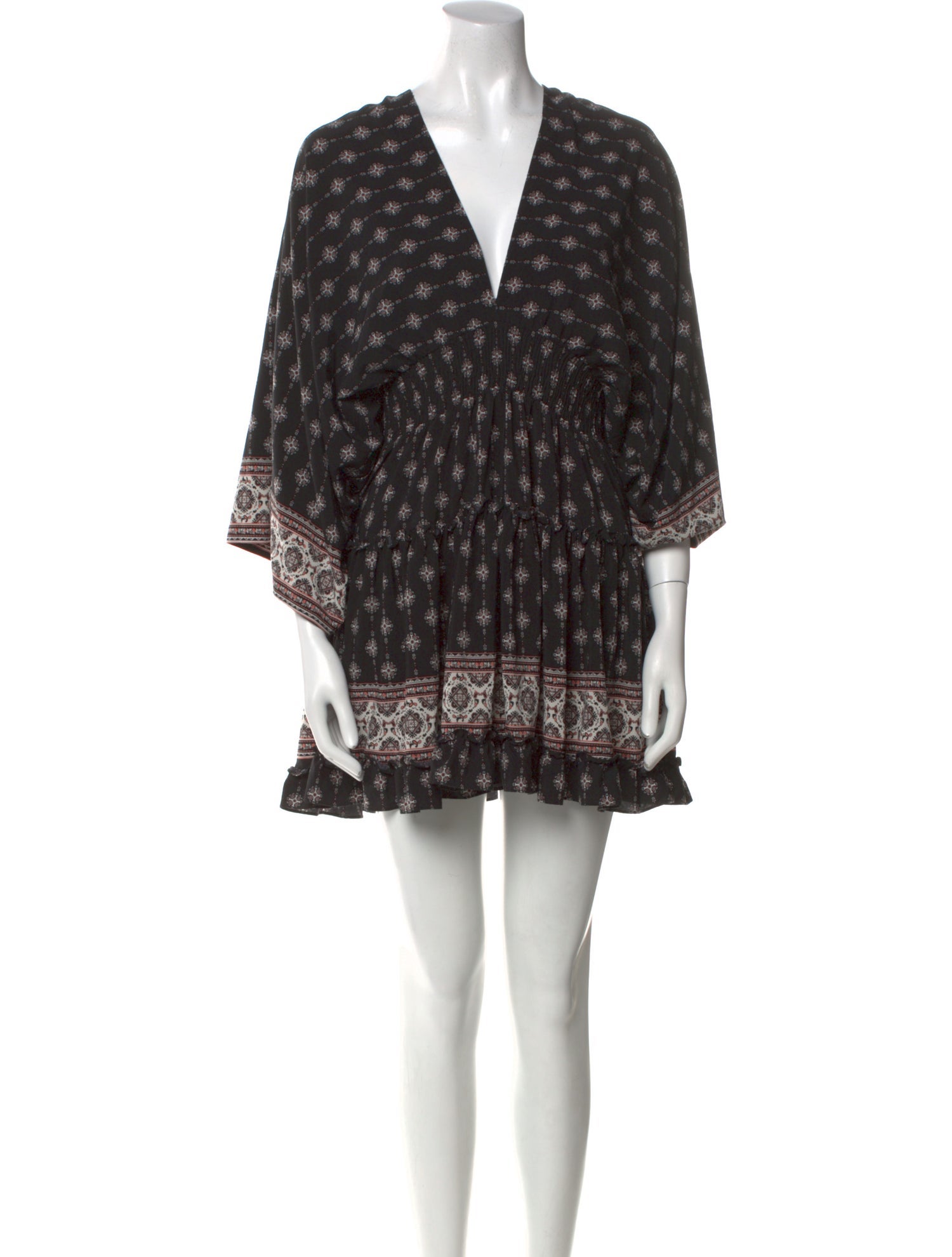 MISA Los Angeles Floral Print Mini Dress