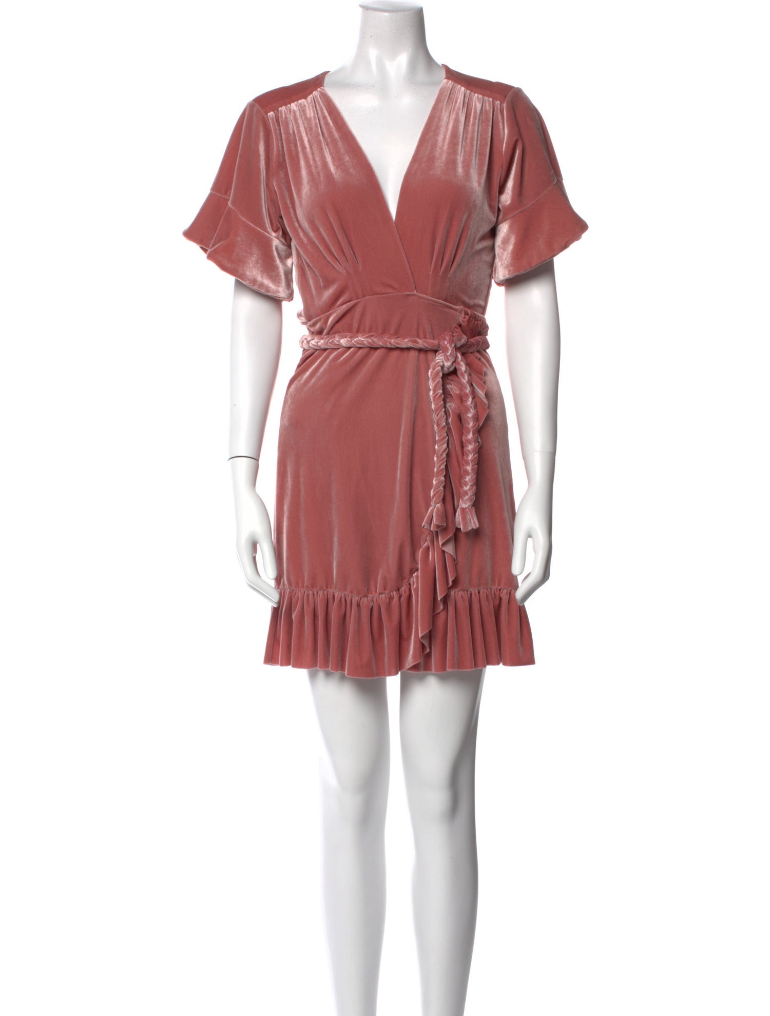 MISA Los Angeles V-Neck Mini Dress