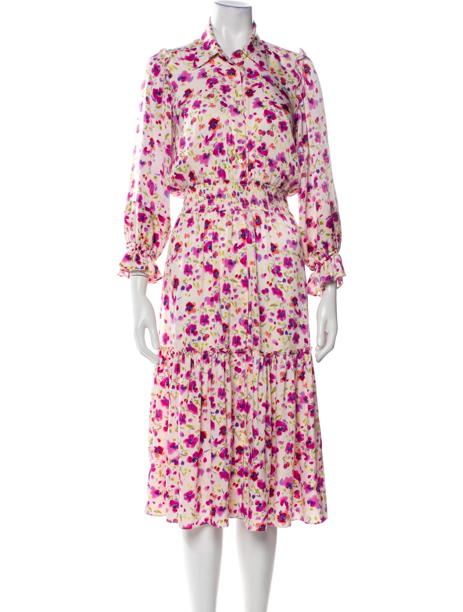 MISA Los Angeles Floral Print Long Dress