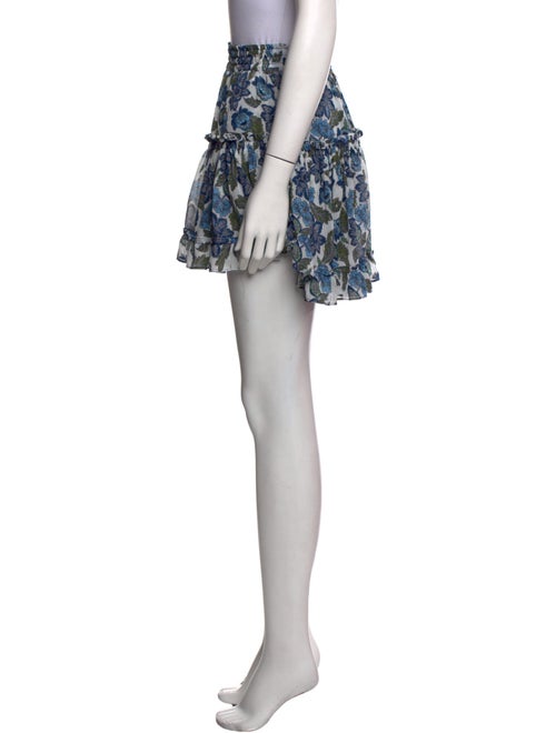 MISA Los Angeles Floral Print Mini Skirt