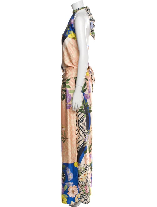 MISA Los Angeles Printed Ruffle Embellishment Pant Set