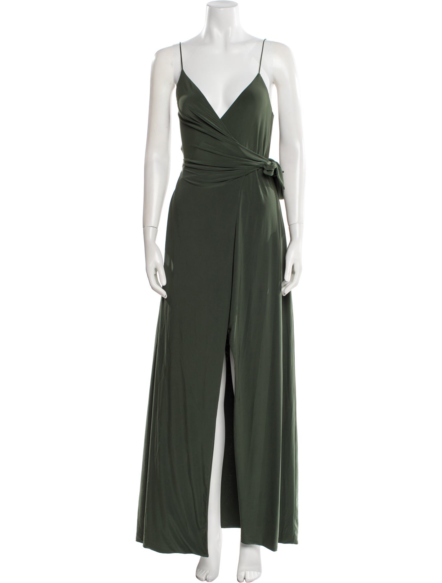 MISA Los Angeles V-Neck Long Dress