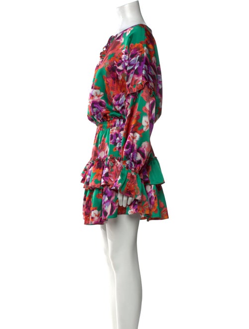 MISA Los Angeles Floral Print Mini Dress