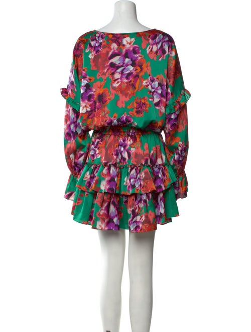 MISA Los Angeles Floral Print Mini Dress