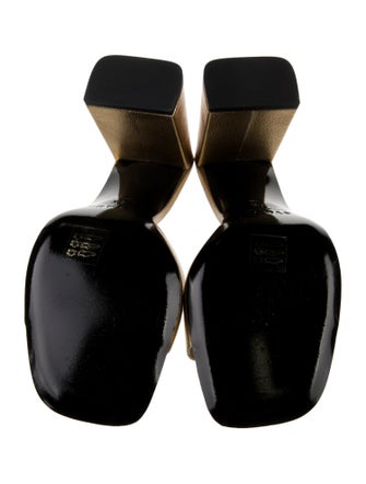 MISA Los Angeles Leather Animal Print Slides