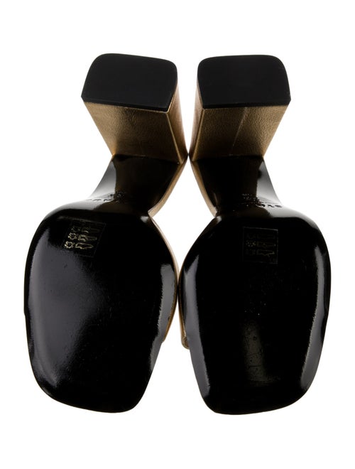 MISA Los Angeles Leather Animal Print Slides