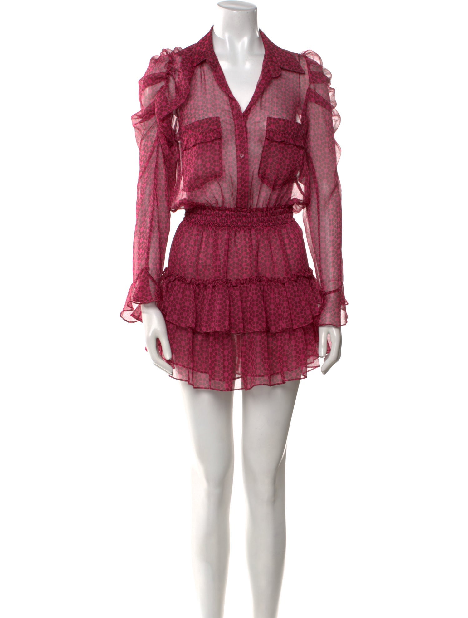 MISA Los Angeles Printed Mini Dress