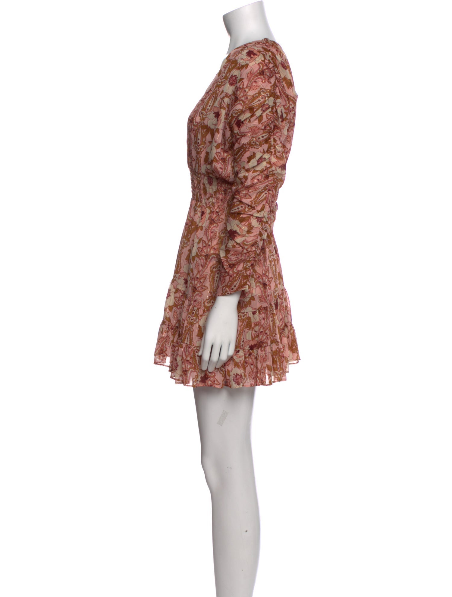 MISA Los Angeles Floral Print Mini Dress