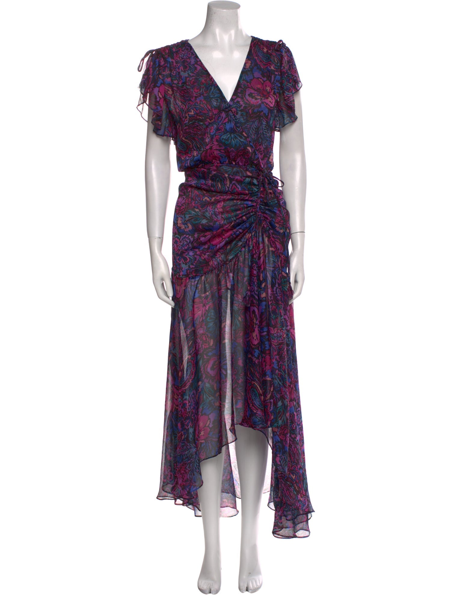 MISA Los Angeles Floral Print Long Dress