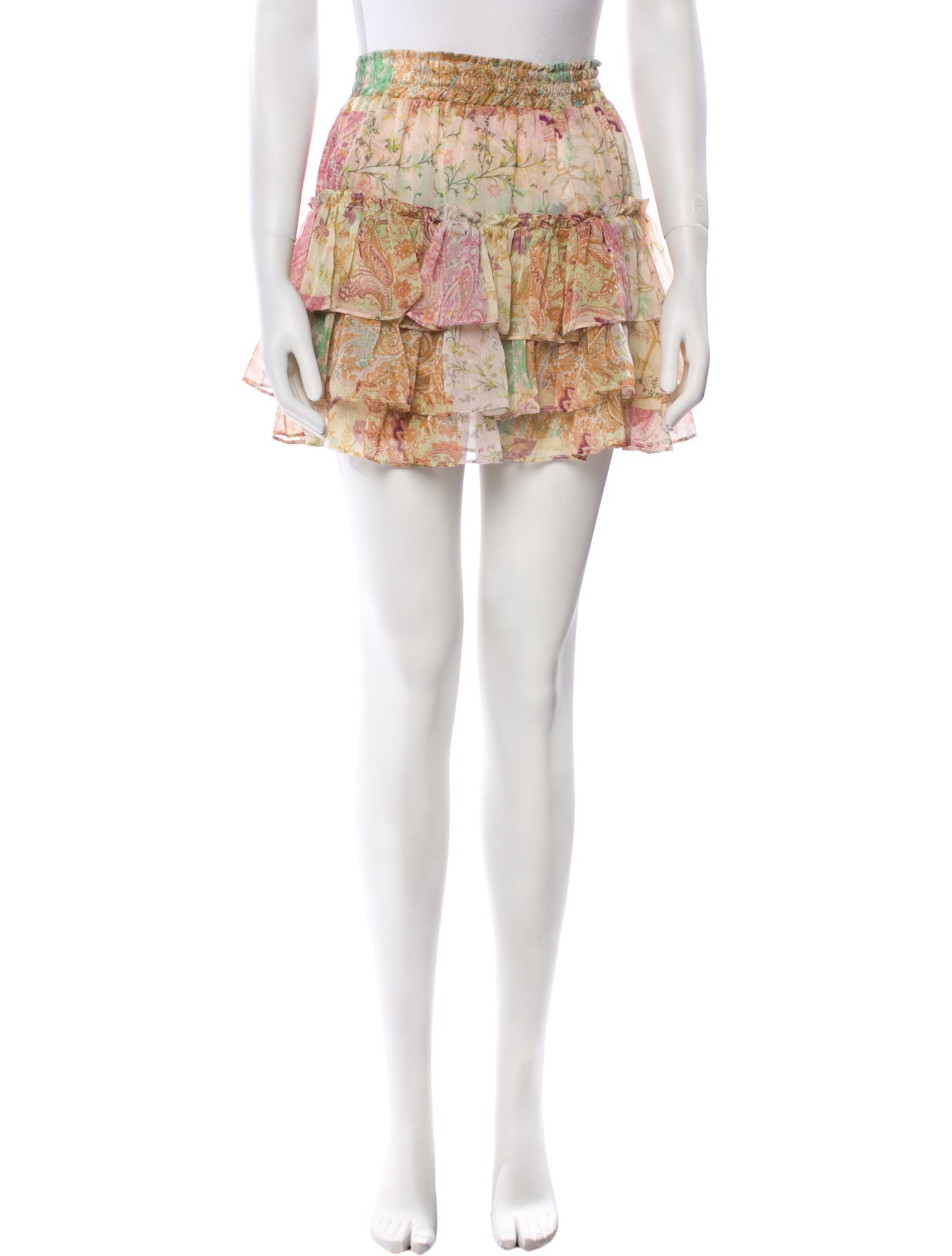 MISA Los Angeles Floral Print Mini Skirt w/ Tags
