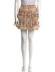 MISA Los Angeles Floral Print Mini Skirt
