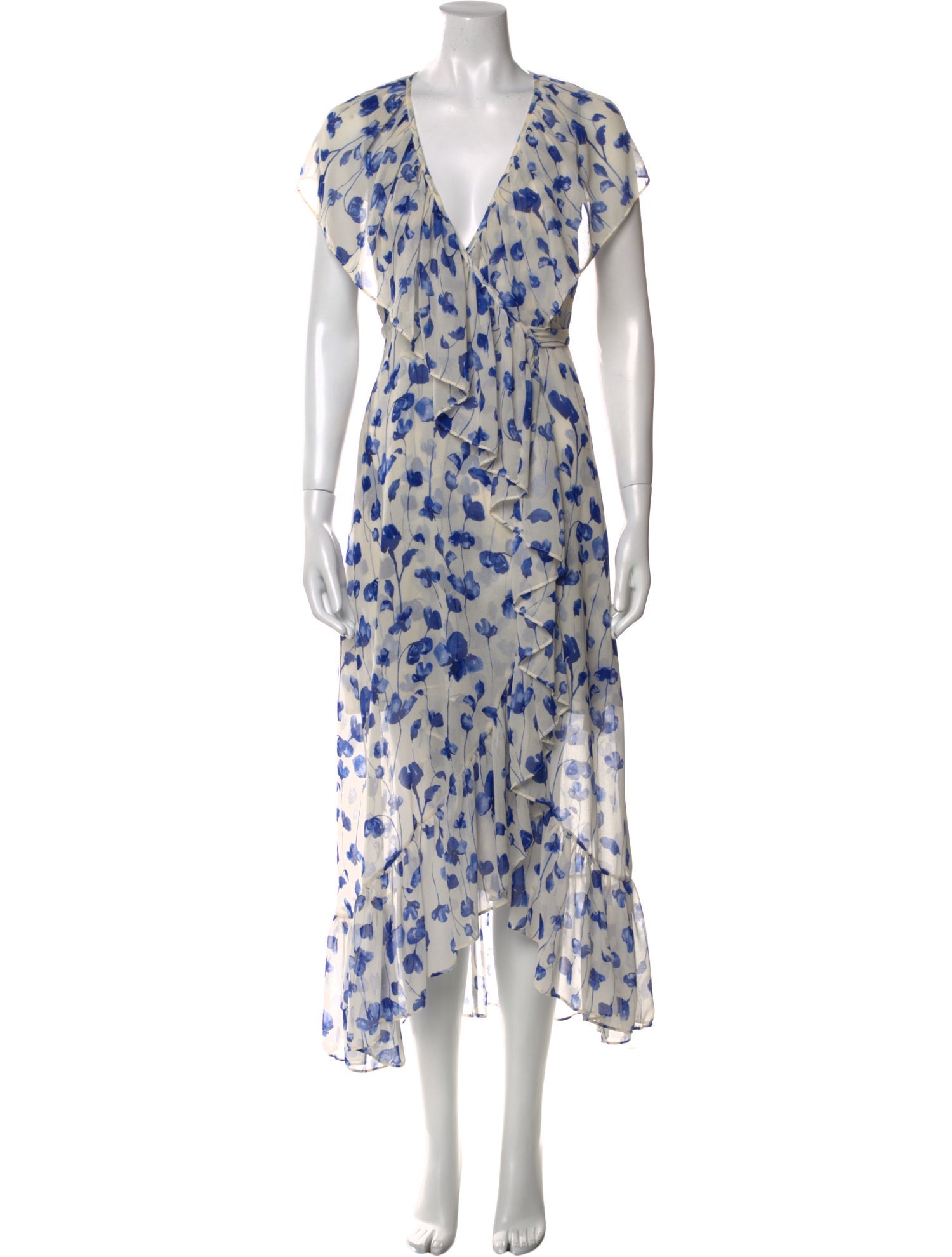 MISA Los Angeles Floral Print Long Dress