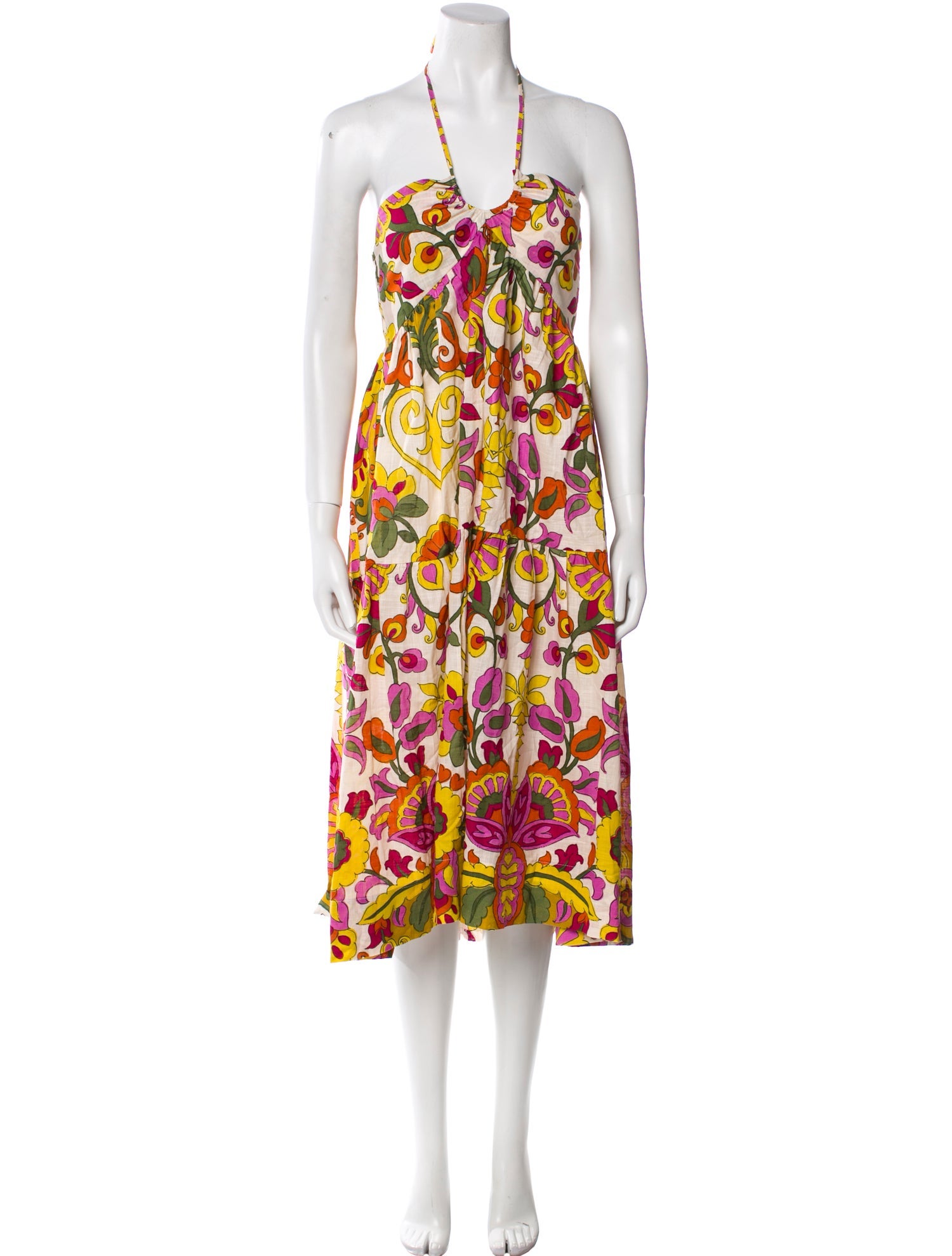MISA Los Angeles Printed Knee-Length Dress