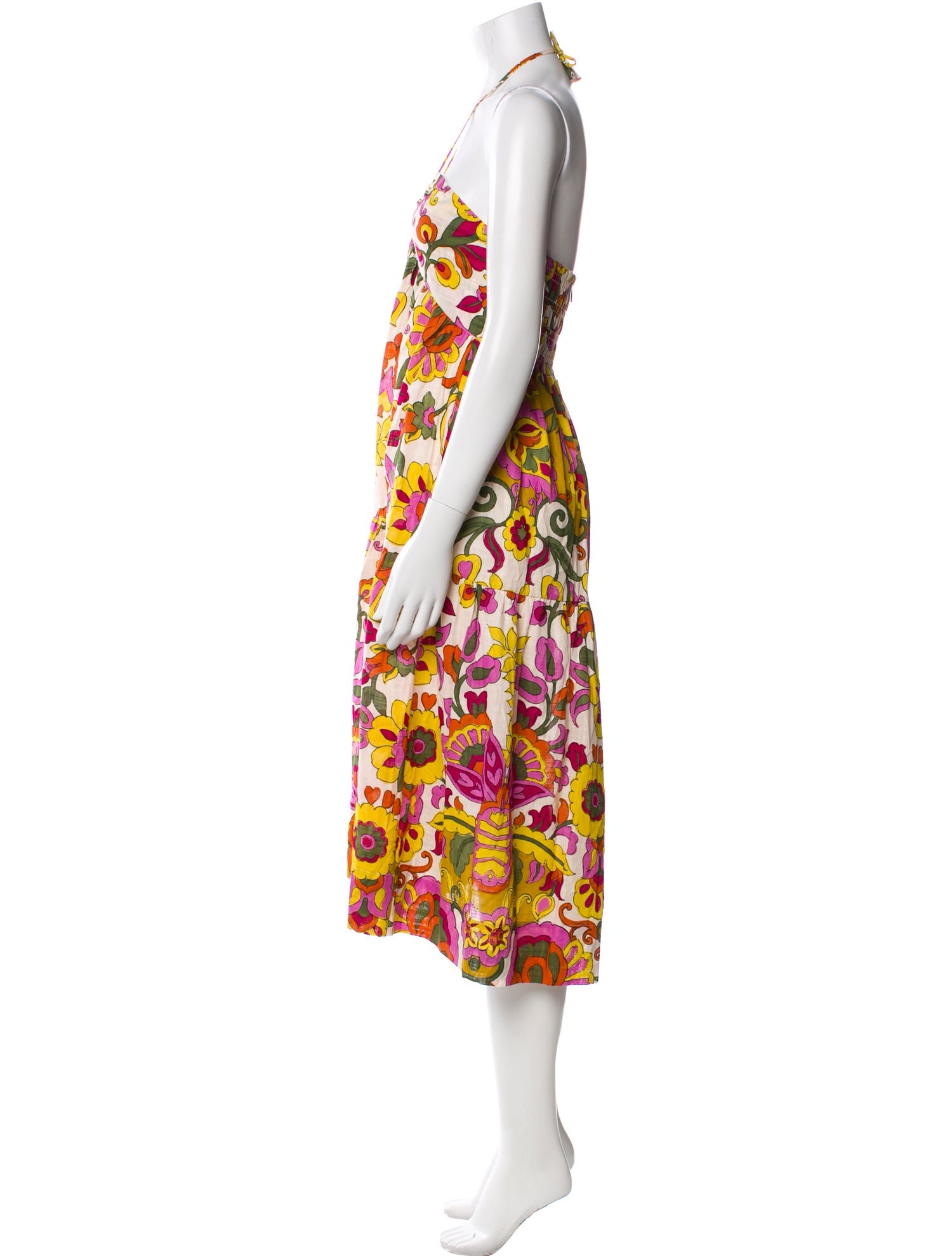 MISA Los Angeles Printed Knee-Length Dress