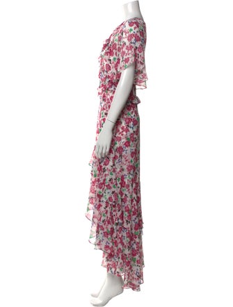 MISA Los Angeles Floral Print Long Dress