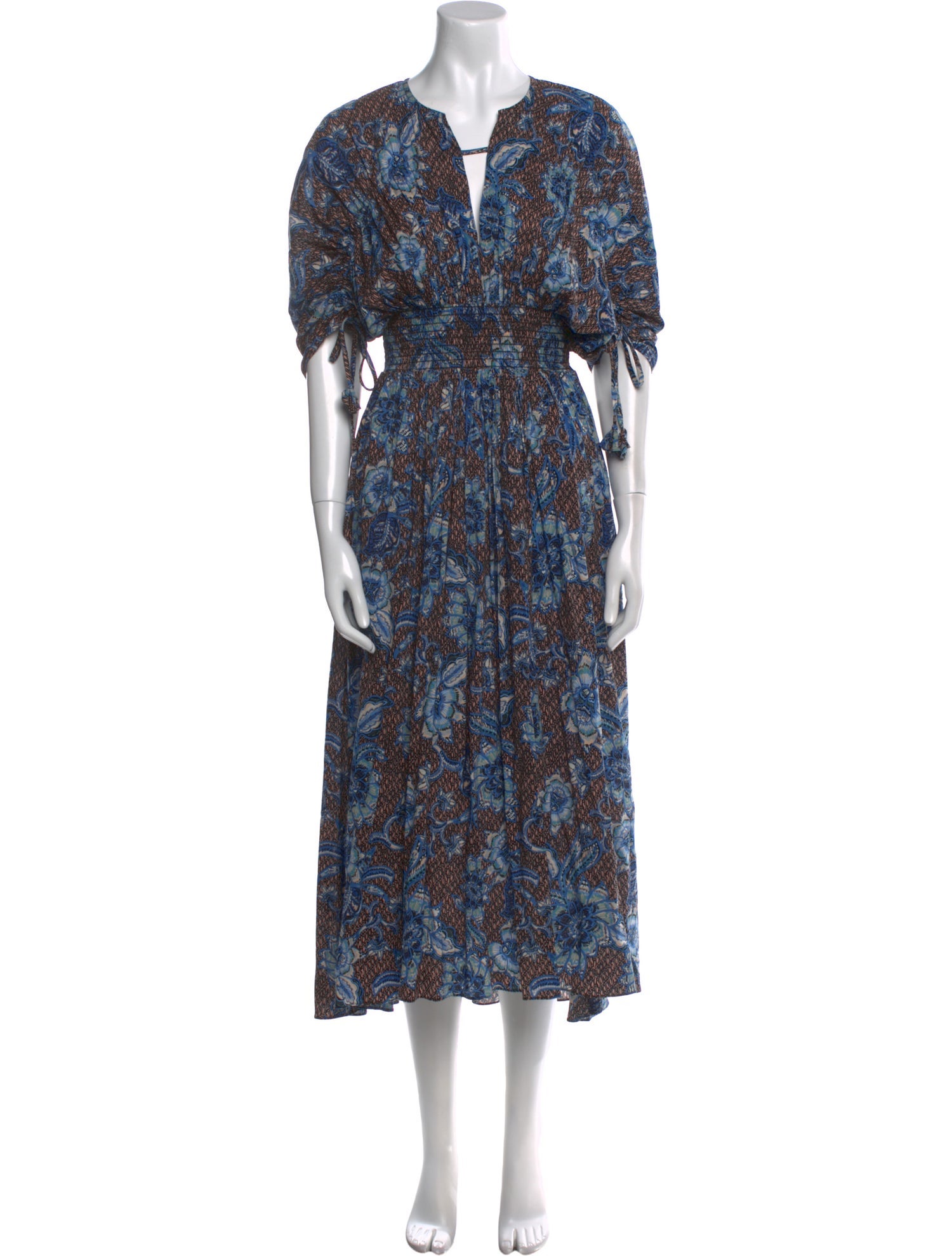 MISA Los Angeles Floral Print Long Dress