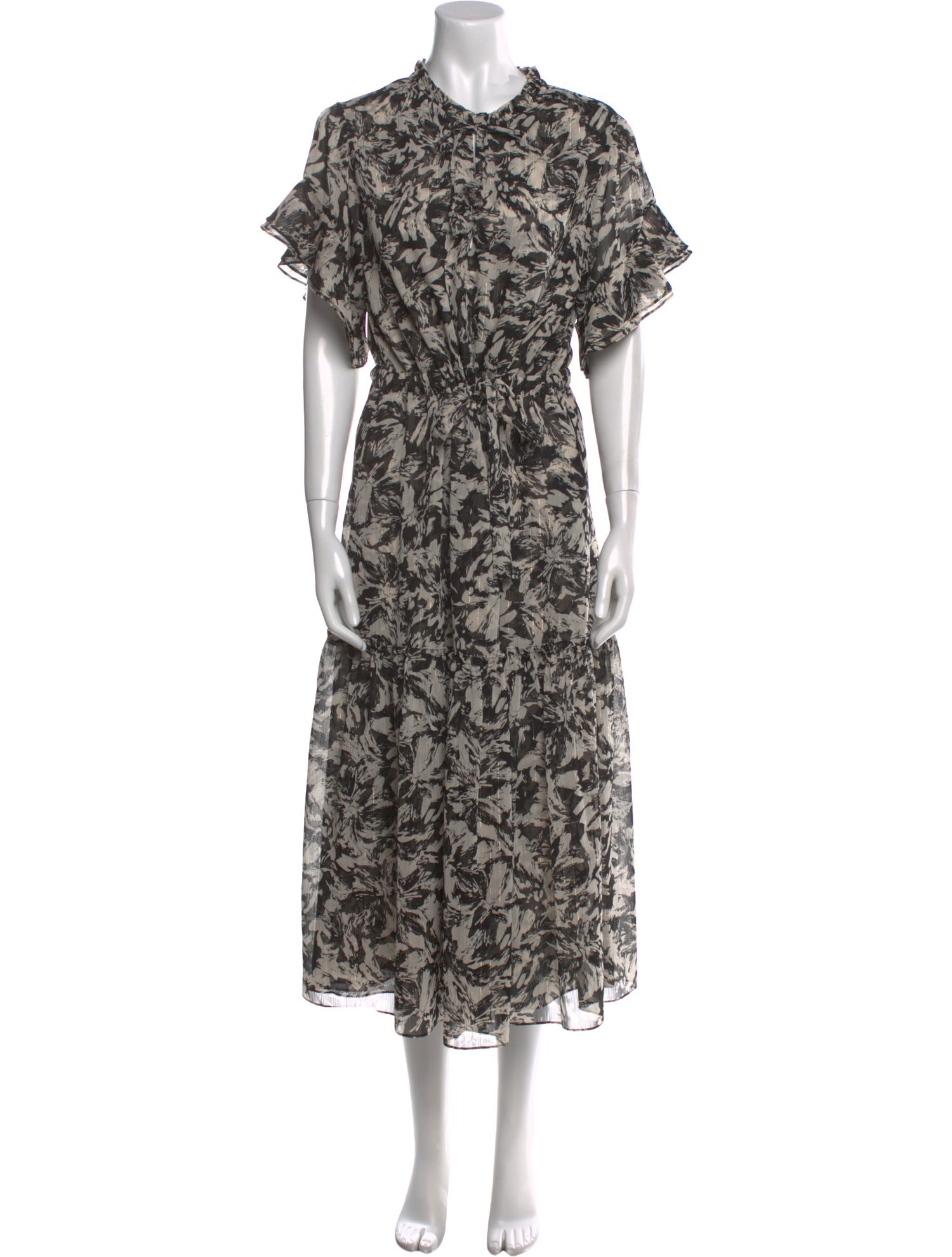 MISA Los Angeles Printed Long Dress