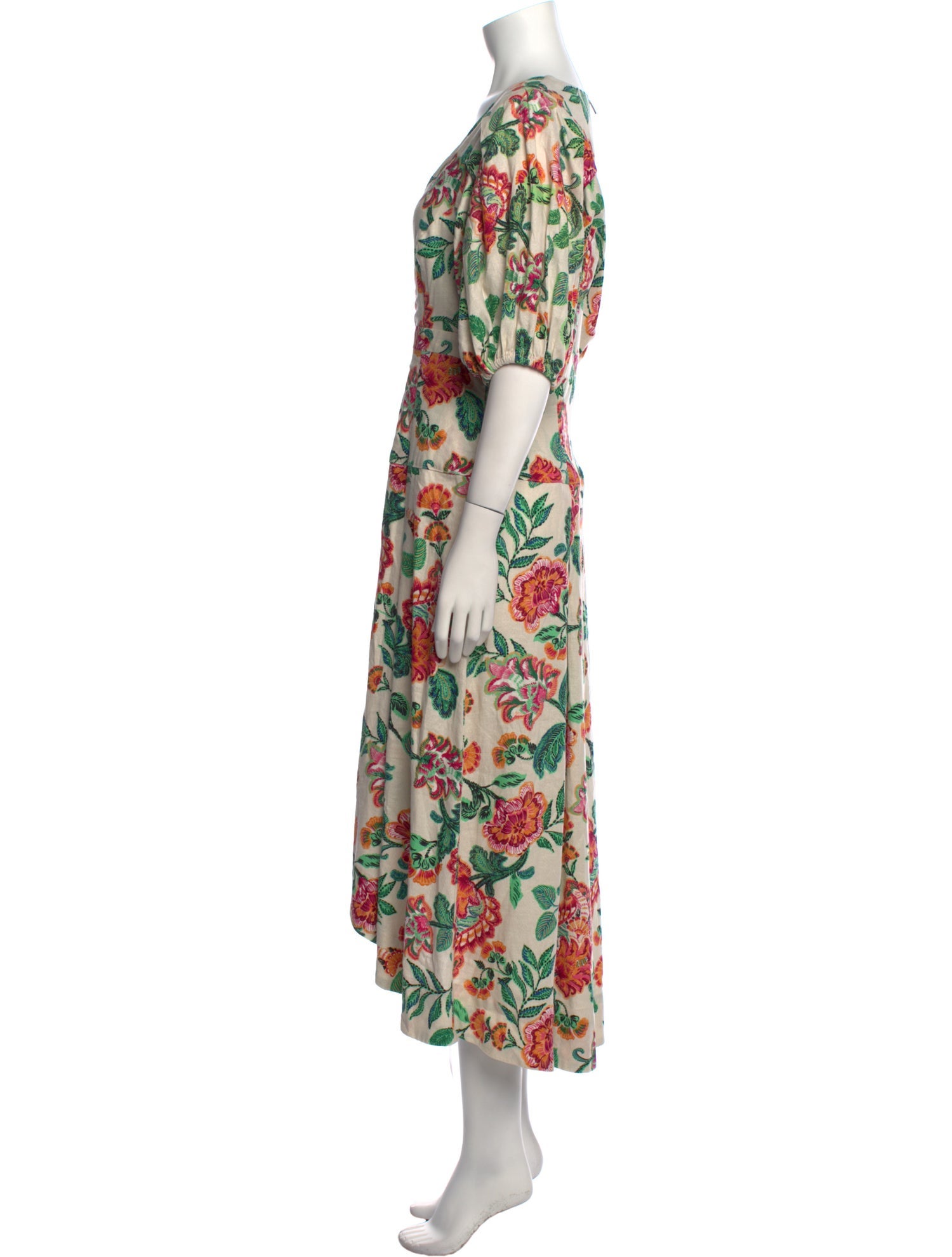 MISA Los Angeles Floral Print Long Dress
