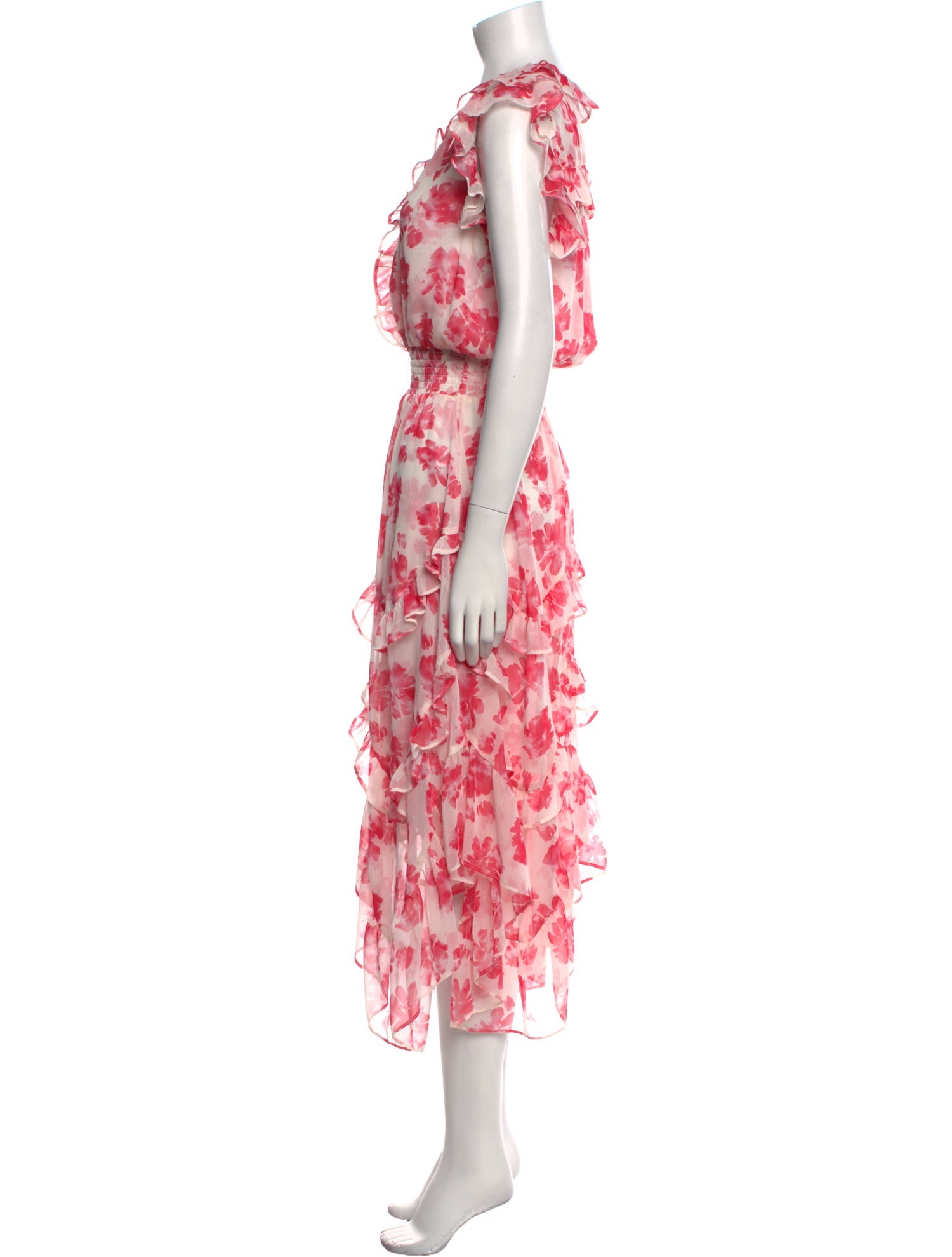 MISA Los Angeles Floral Print Long Dress w/ Tags