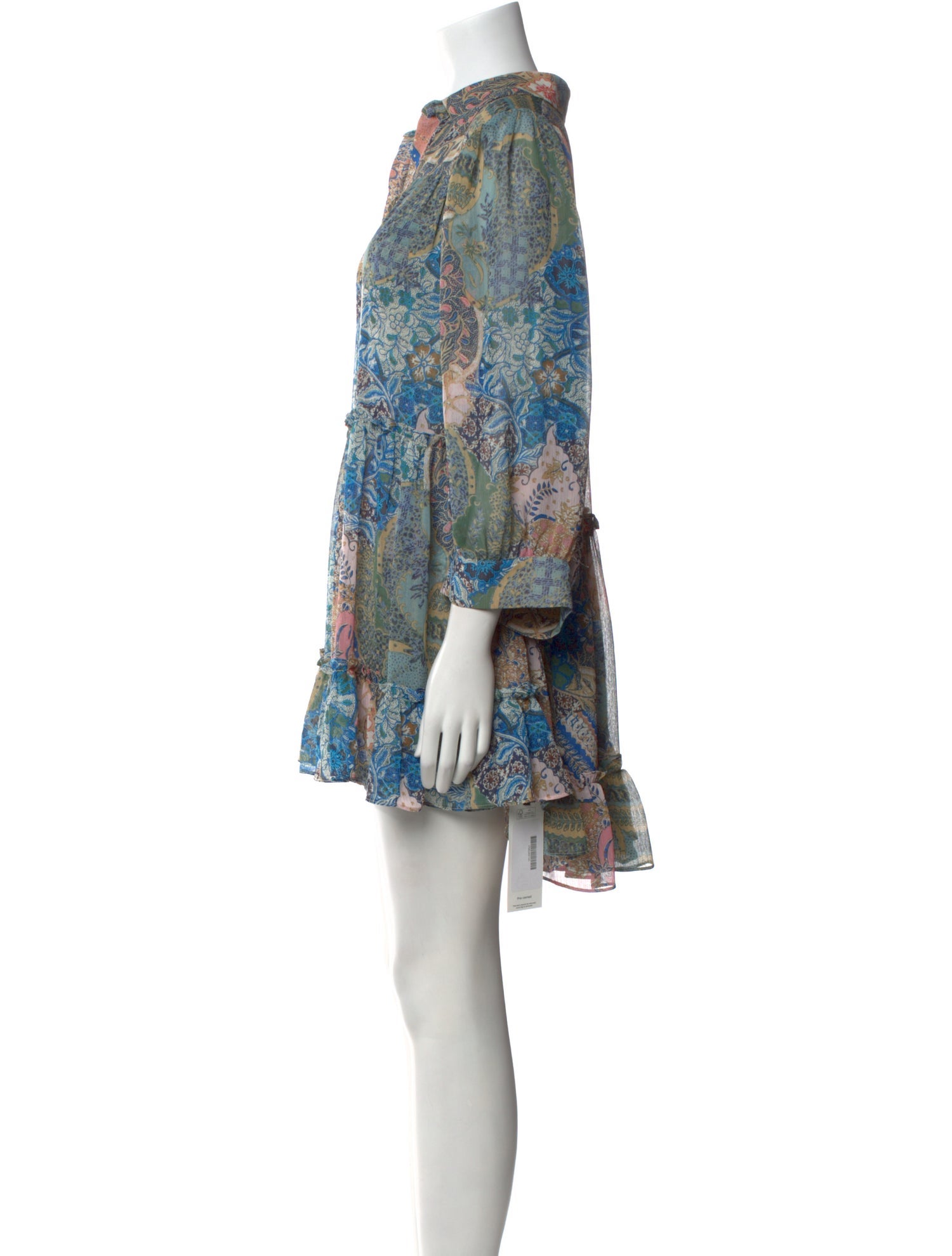 MISA Los Angeles Paisley Print Mini Dress