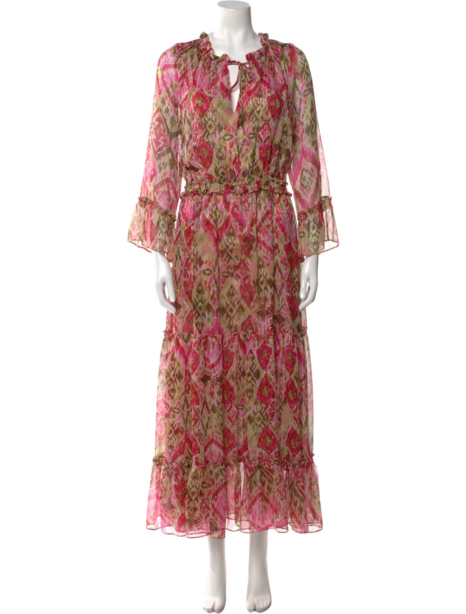 MISA Los Angeles Printed Long Dress