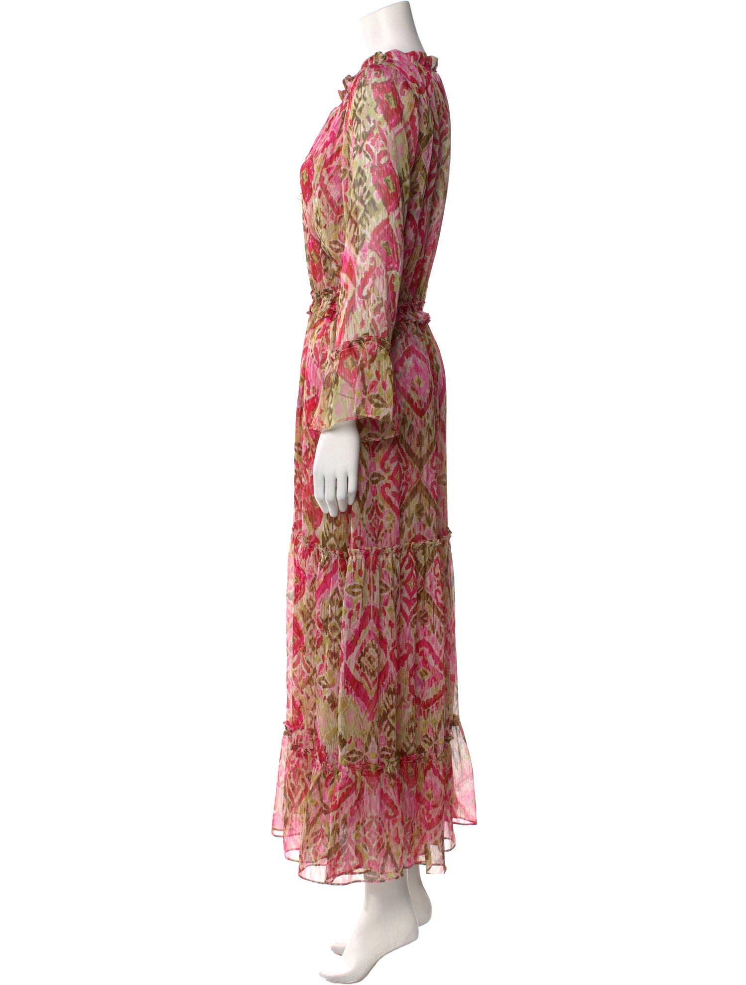 MISA Los Angeles Printed Long Dress