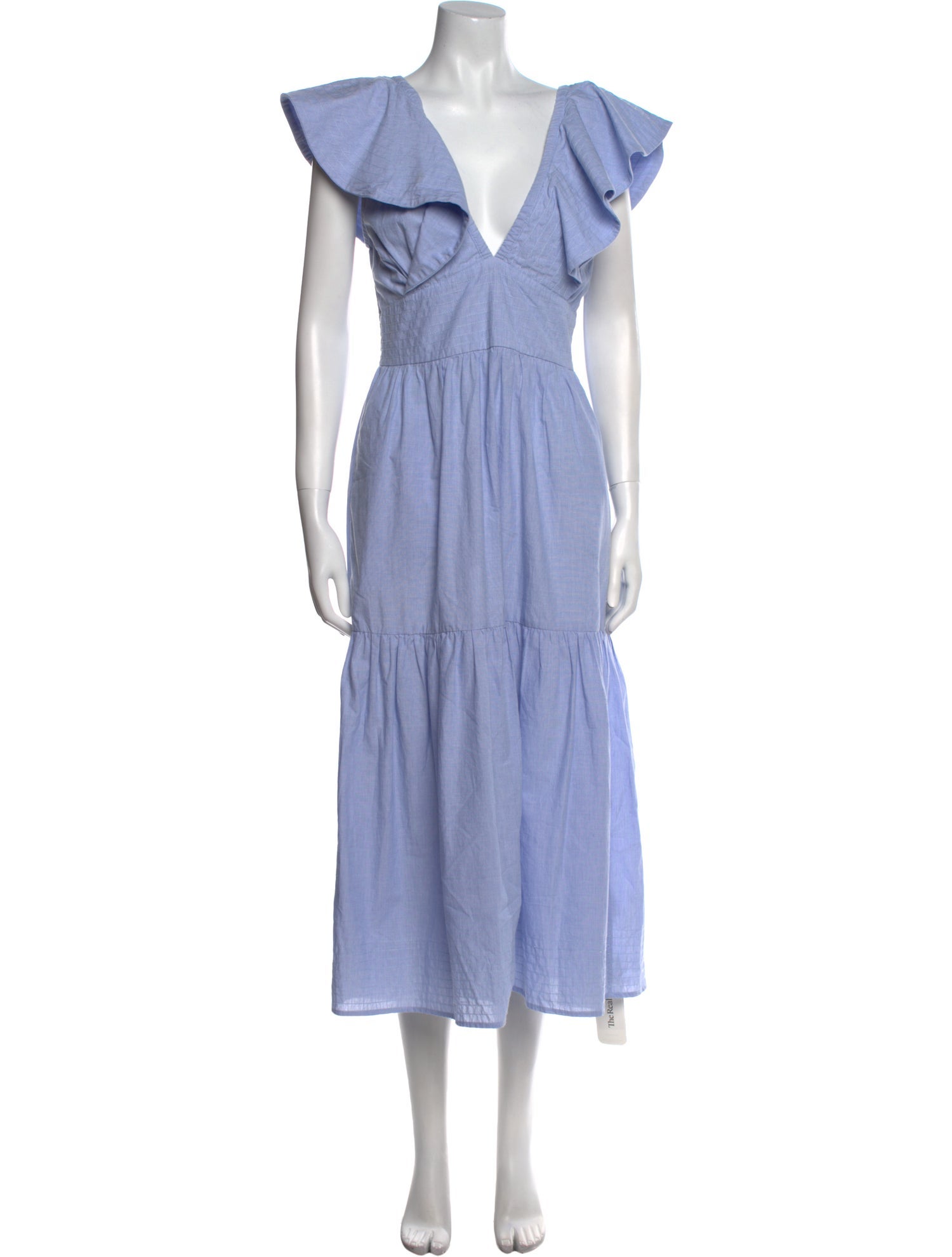 MISA Los Angeles V-Neck Long Dress