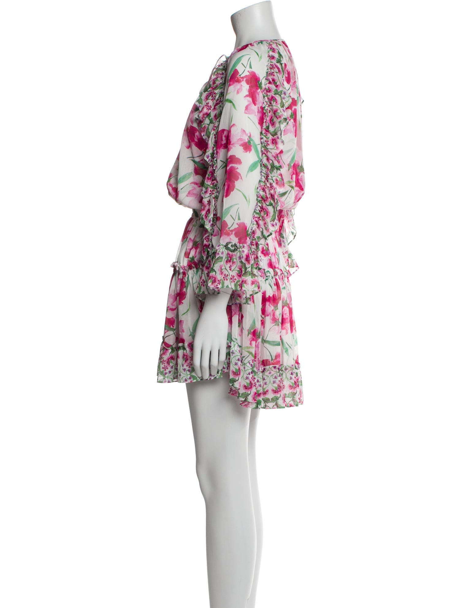 MISA Los Angeles Floral Print Mini Dress w/ Tags